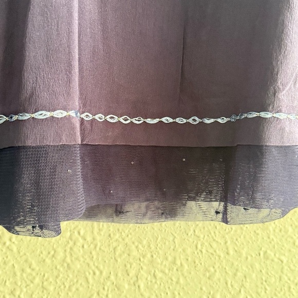 Saivana Anthropologie Sleeveless 100% Beaded Embroidered Tank Top Navy Size L - Picture 3 of 7